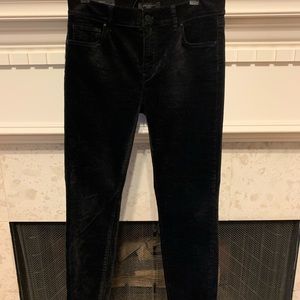 Ann Taylor velvet modern skinny pants